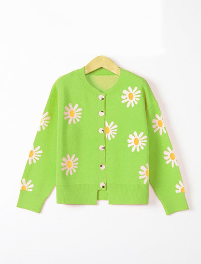 Daisy Button-Up Cardigan