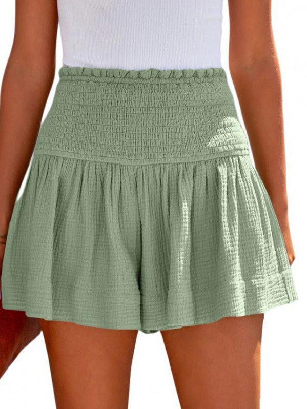 High-Waist Pleated Mini Skirt