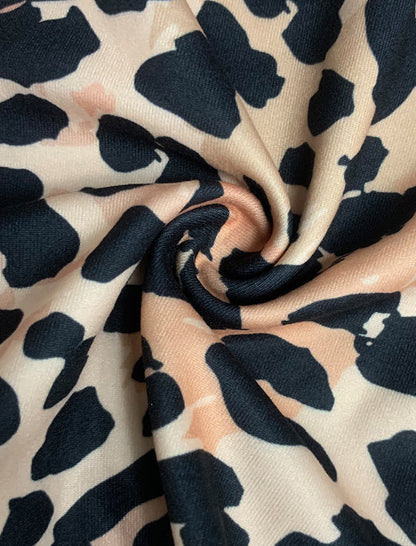 Long-Sleeve Leopard Print Bodysuit