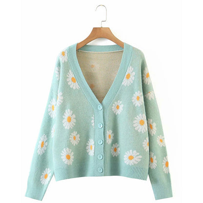 Floral Button-Up Cardigan