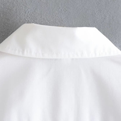 Feather Cuff Button-Down Shirt