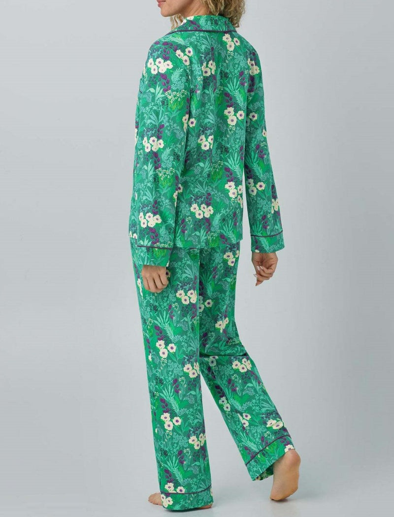 Buttoned Pajama Set with Playful Print