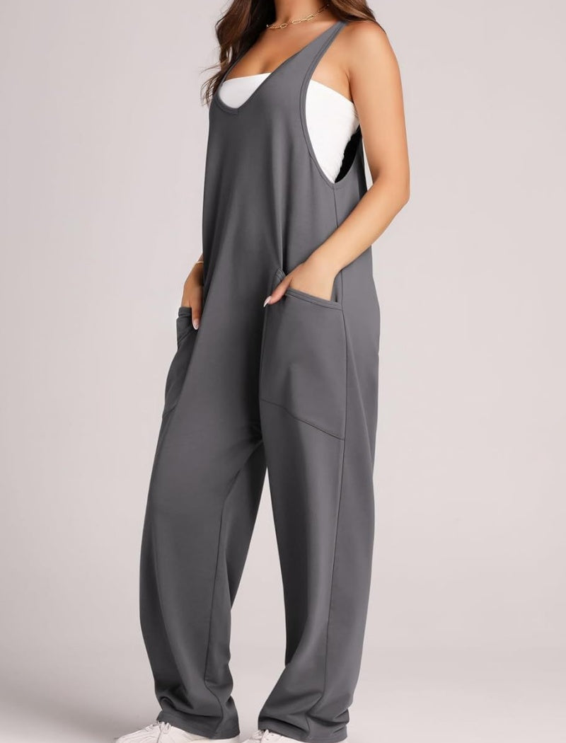 Relaxed Fit Pocketed Jumpsuit