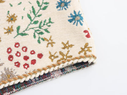 Cropped Floral Tie-Front Vest