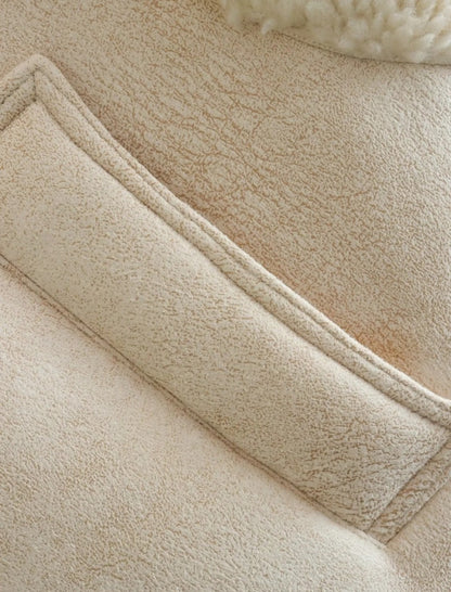 Faux Fur Quilted Sleeveless Vest