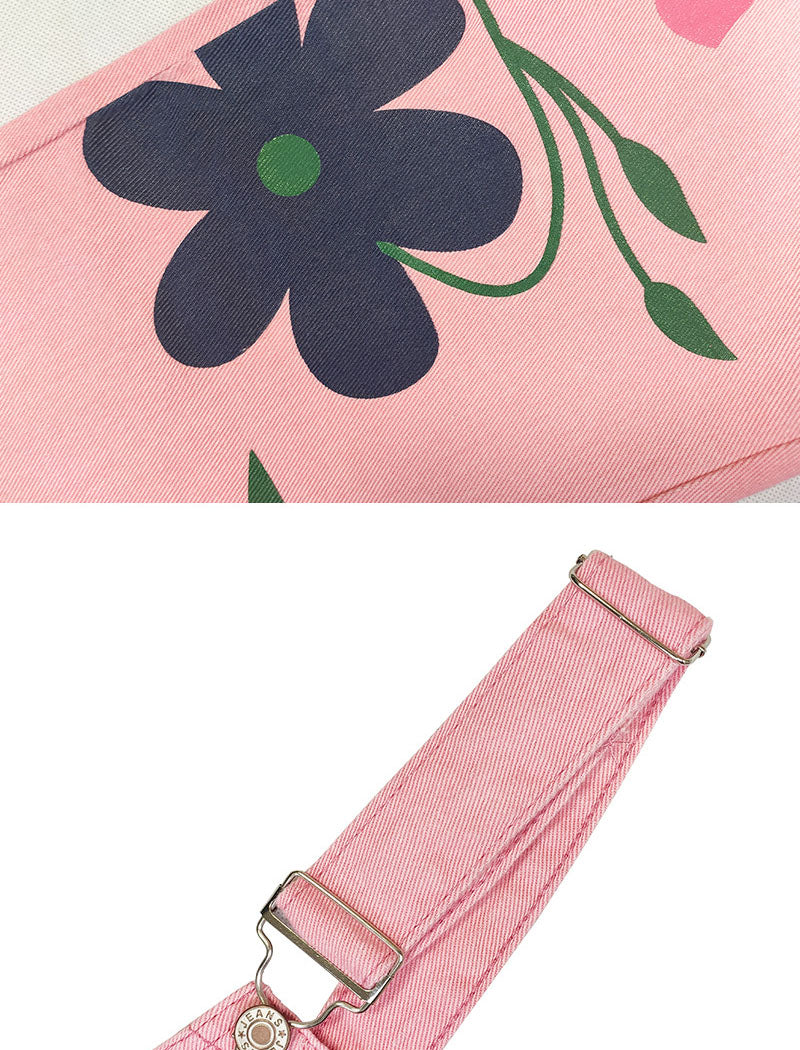 Floral Denim Overalls