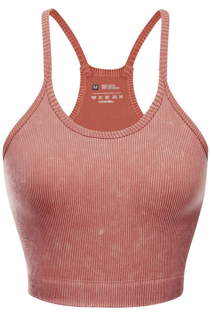 Ribbed Racerback Sports Bra