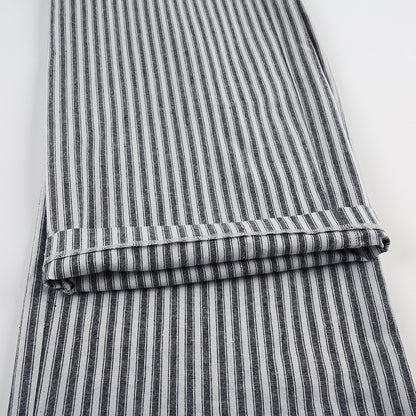 Striped Straight-Leg Casual Pants