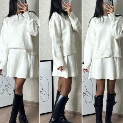 Two-Piece Sweater and Skirt Set