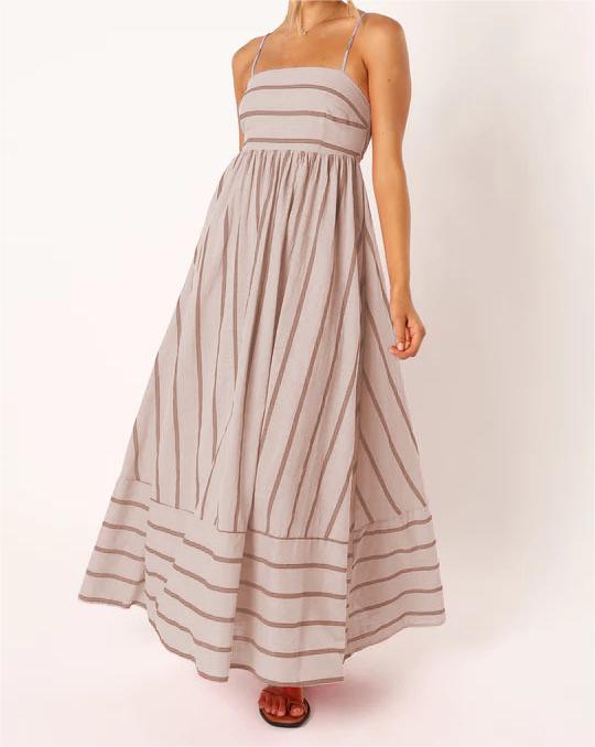 Striped Maxi Cami Dress