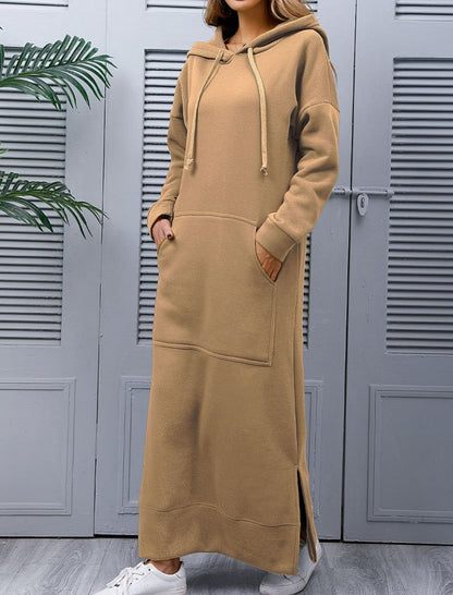 Casual Hoodie Long Dress