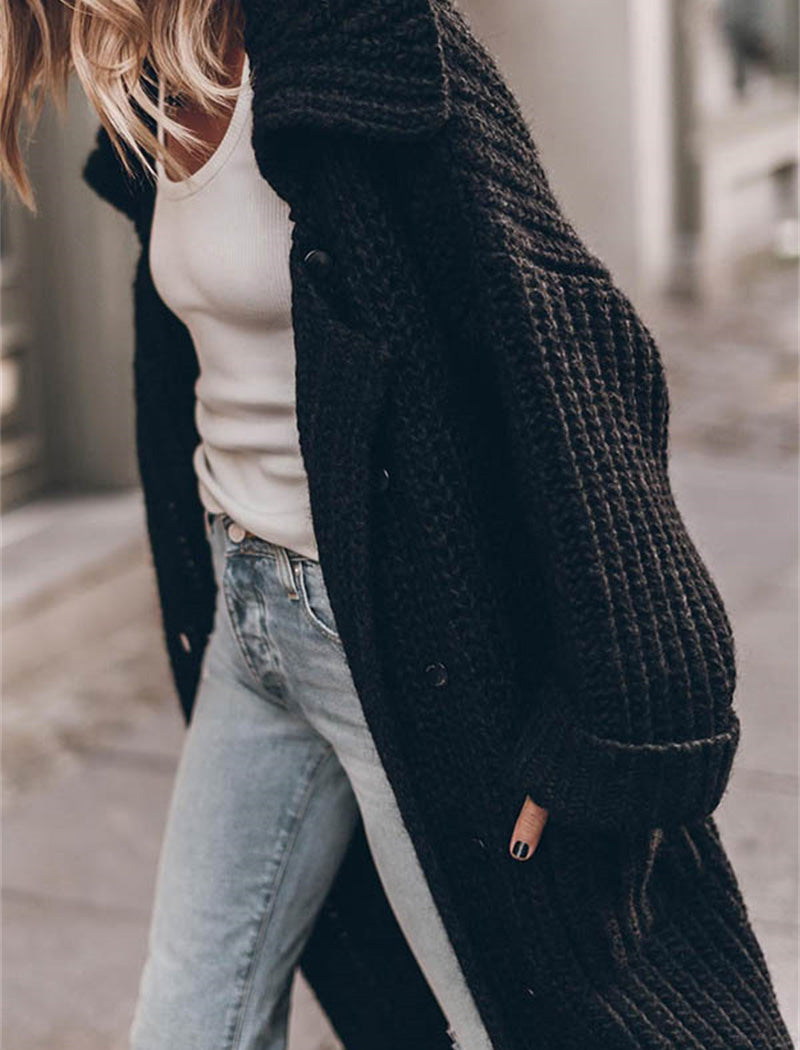 Chunky Knit Open Front Cardigan