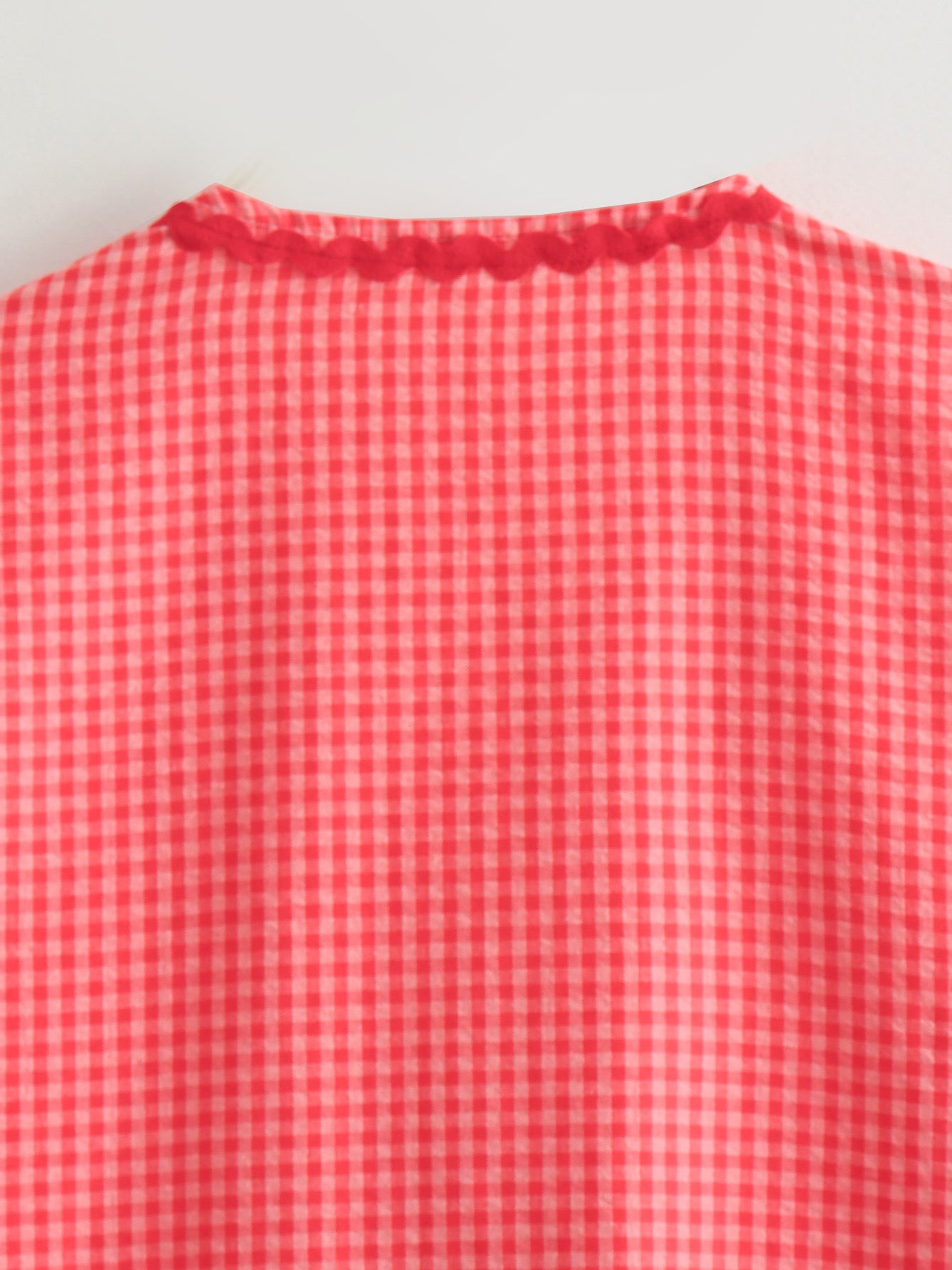 Gingham Heart Pocket Cardigan