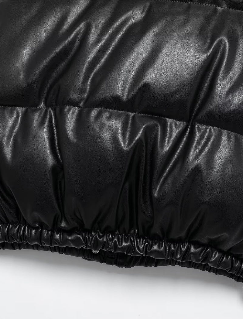 Padded Cropped Puffer Vest