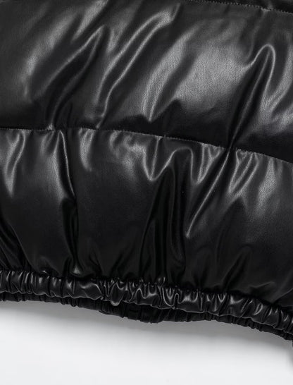 Padded Cropped Puffer Vest