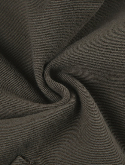 Buttoned Wide-Leg Jeans