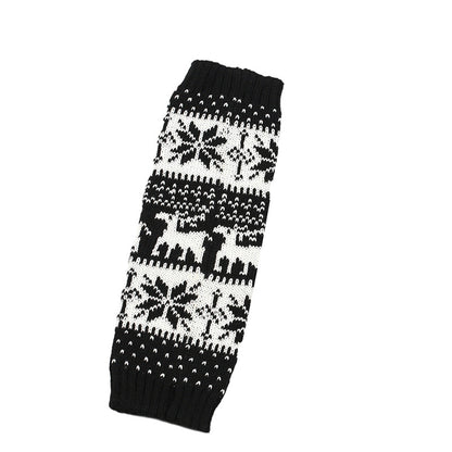 Reindeer Patterned Leg Warmers