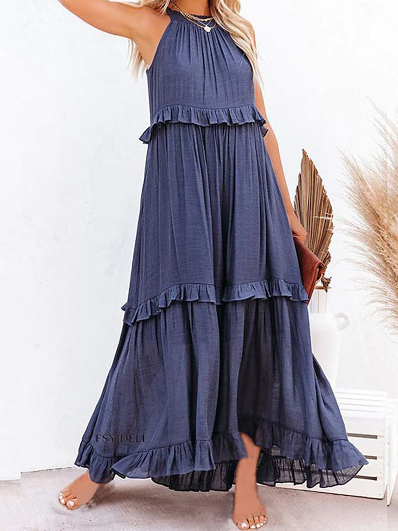 Ruffled Tiered Maxi Dress