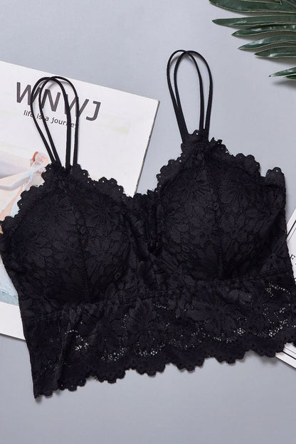 Solid Lace Bralette Top