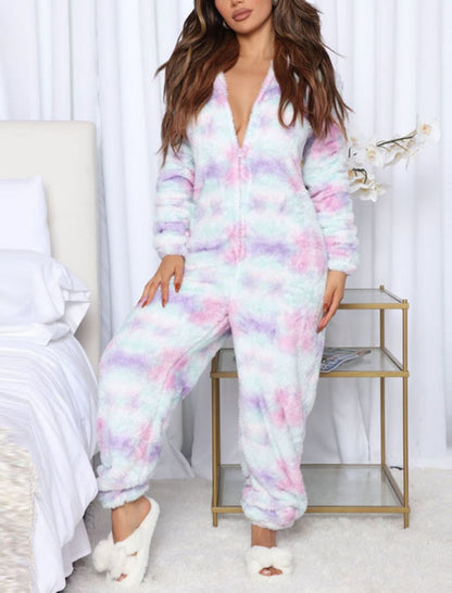 Festive Patterned Hooded Onesie