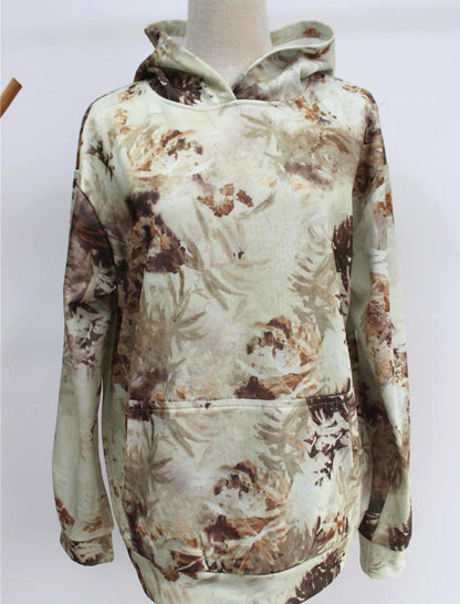 Oversized Camo Print Hoodie