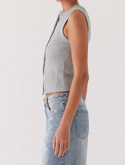 Slim Fit Sleeveless Vest