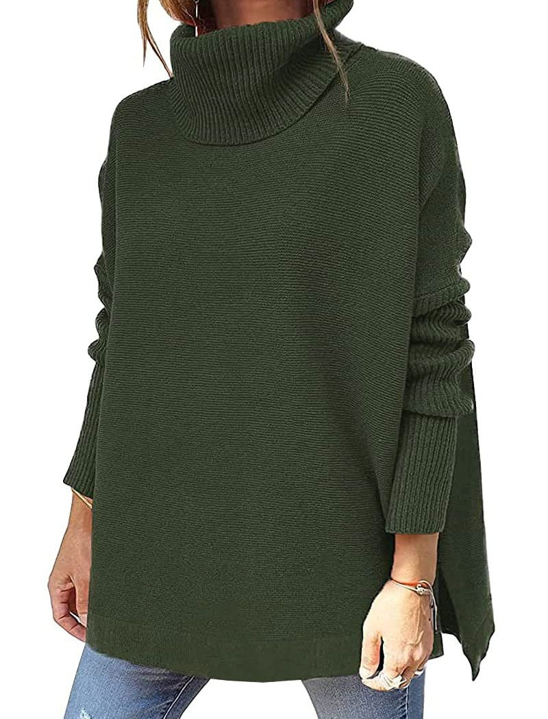 Loose-Fit Turtleneck Pullover