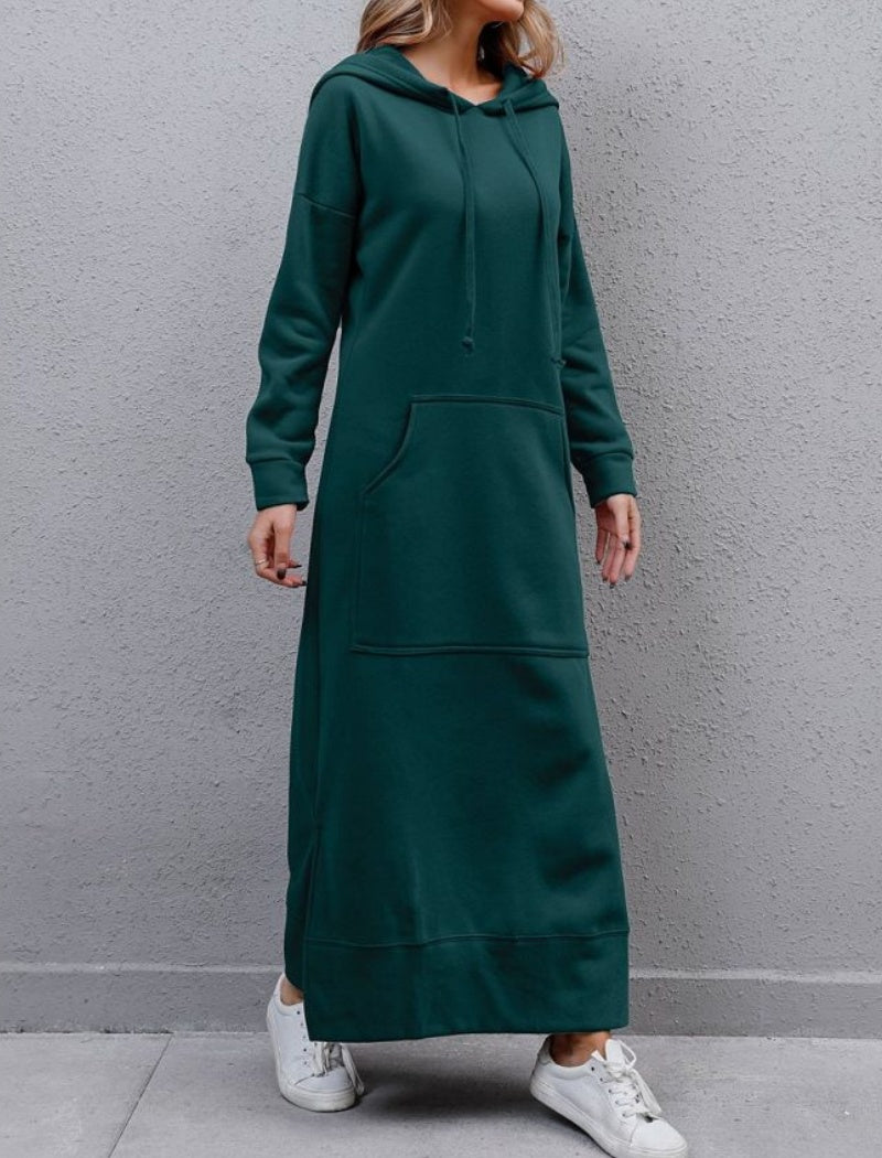 Casual Hoodie Long Dress