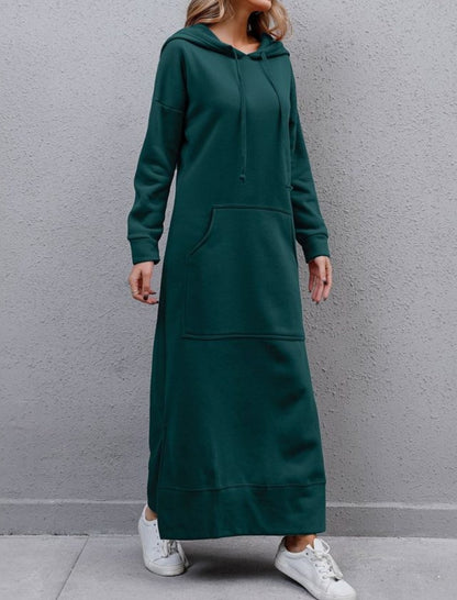 Casual Hoodie Long Dress