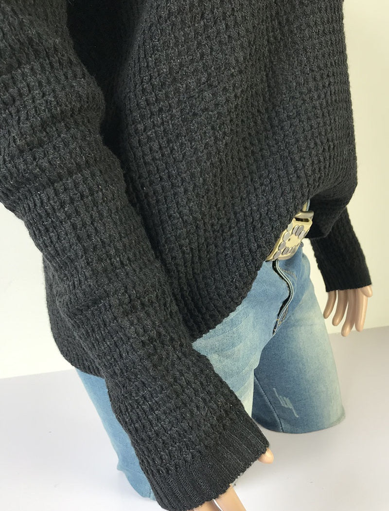 Off-Shoulder Knit Sweater