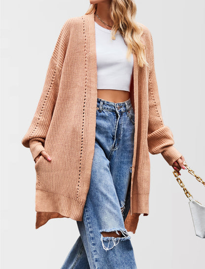 Chunky Knit Open Front Cardigan