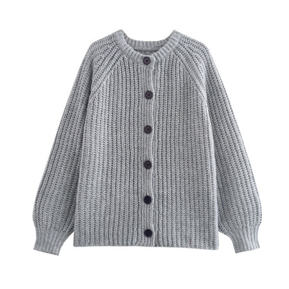 Chunky Knit Button Cardigan