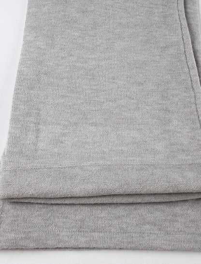 Drawstring Knit Flare Pants