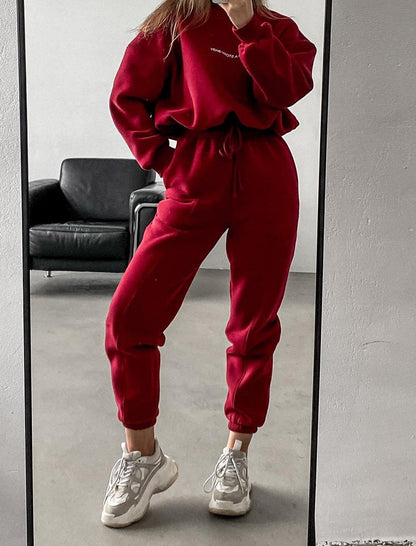 High-Neck Relaxed Jogger Set