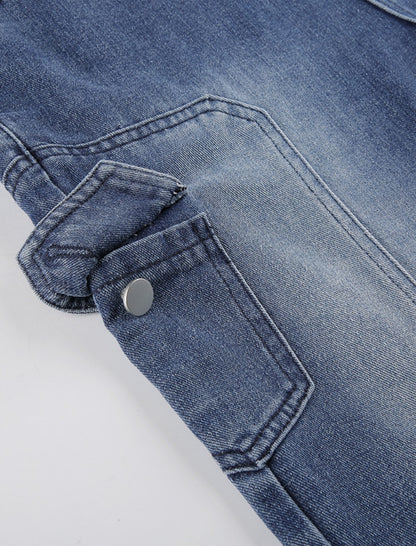 Denim High-Waisted Wide-Leg Jeans