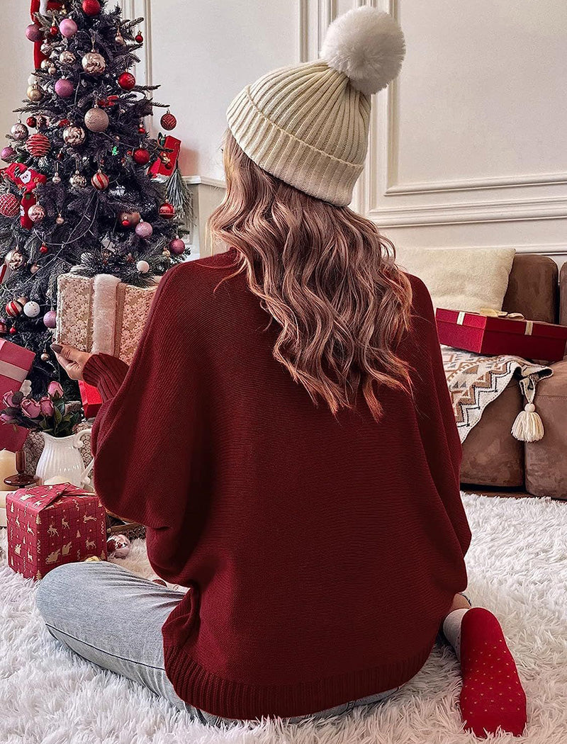 Oversized &quot;Merry&quot; Turtleneck Sweater