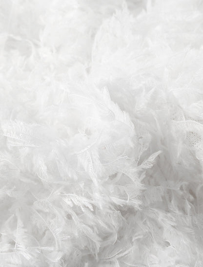 Solid Color Faux Fur Shorts