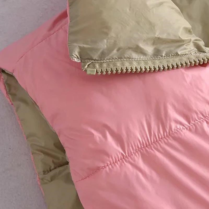 Sleeveless Padded Zip-Up Vest