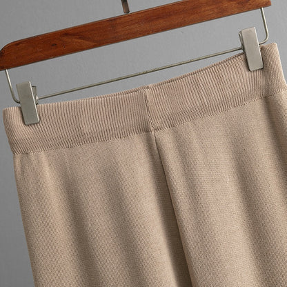 Geometric Knit Sleeveless and Pants Set