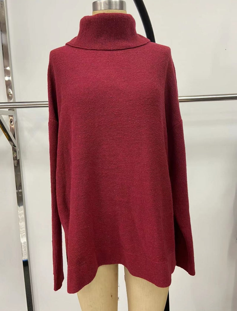 Loose-Fit Turtleneck Pullover