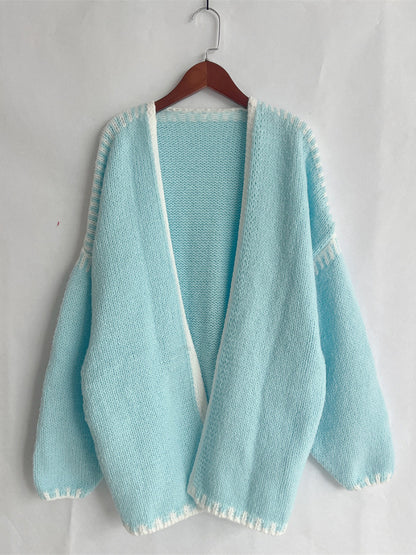 Oversized Open Front Cardigan