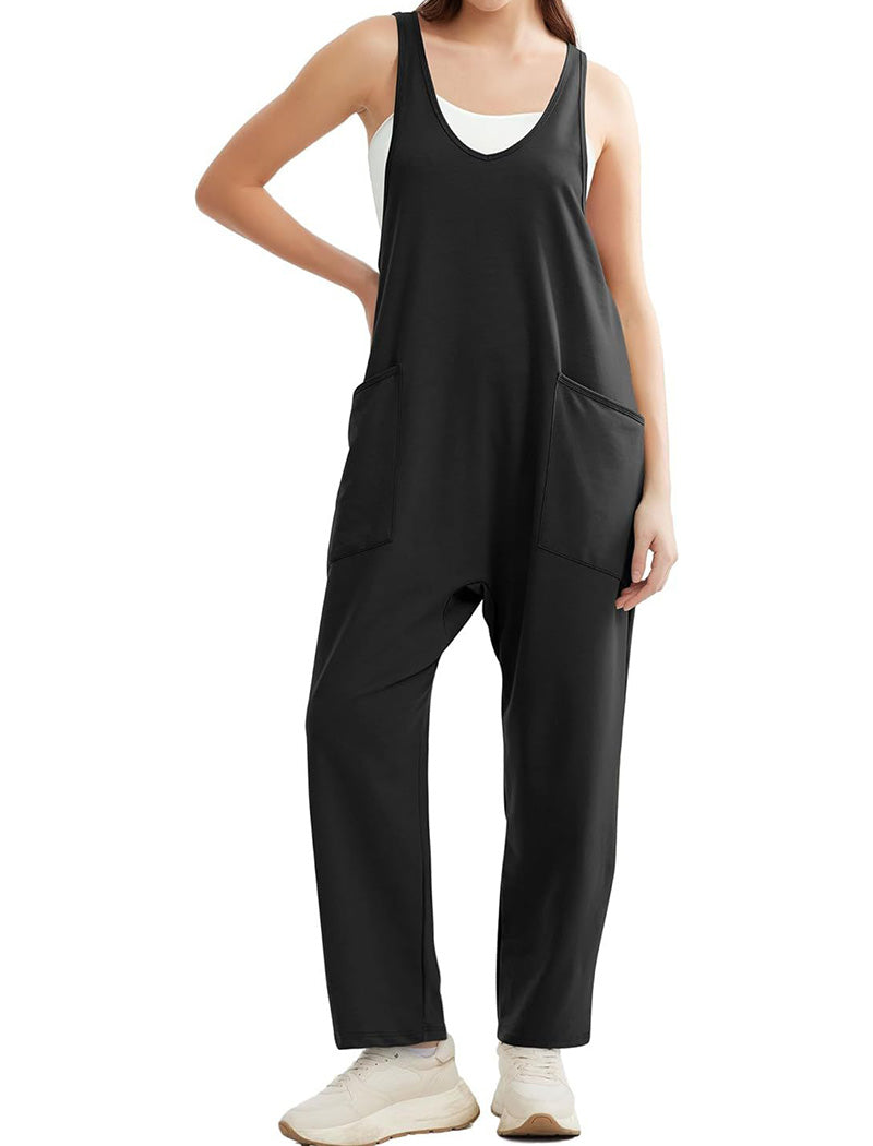 Relaxed Fit Pocketed Jumpsuit