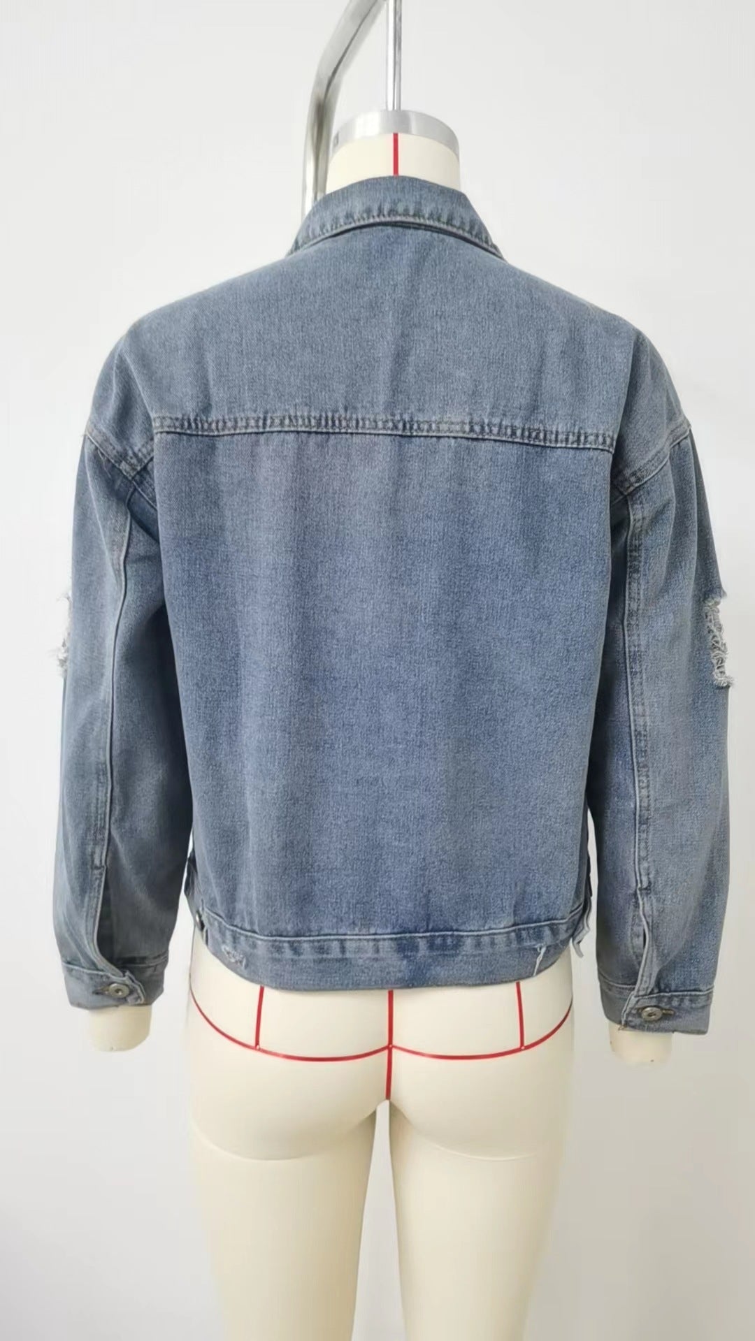 Distressed Denim Jacket