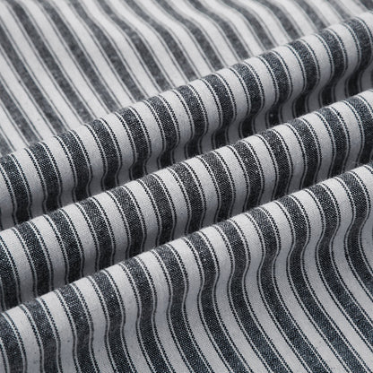 Striped Straight-Leg Casual Pants