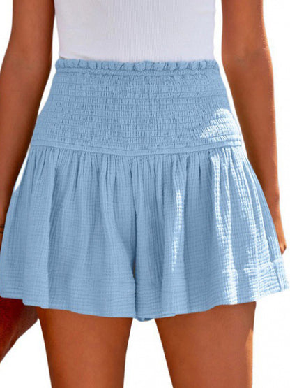 High-Waist Pleated Mini Skirt