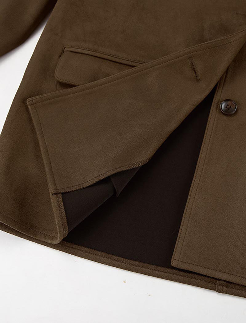 Oversized Faux Suede Blazer