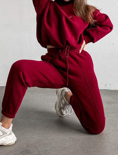 High-Neck Relaxed Jogger Set