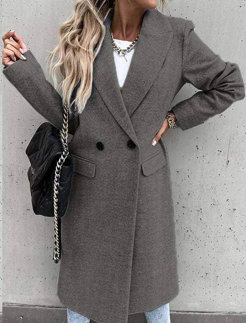 Double-Breasted Longline Coat