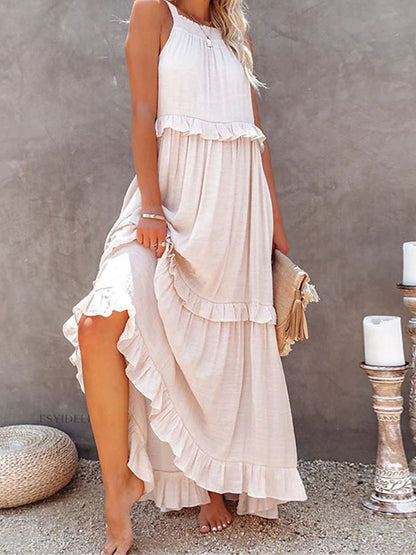 Ruffled Tiered Maxi Dress