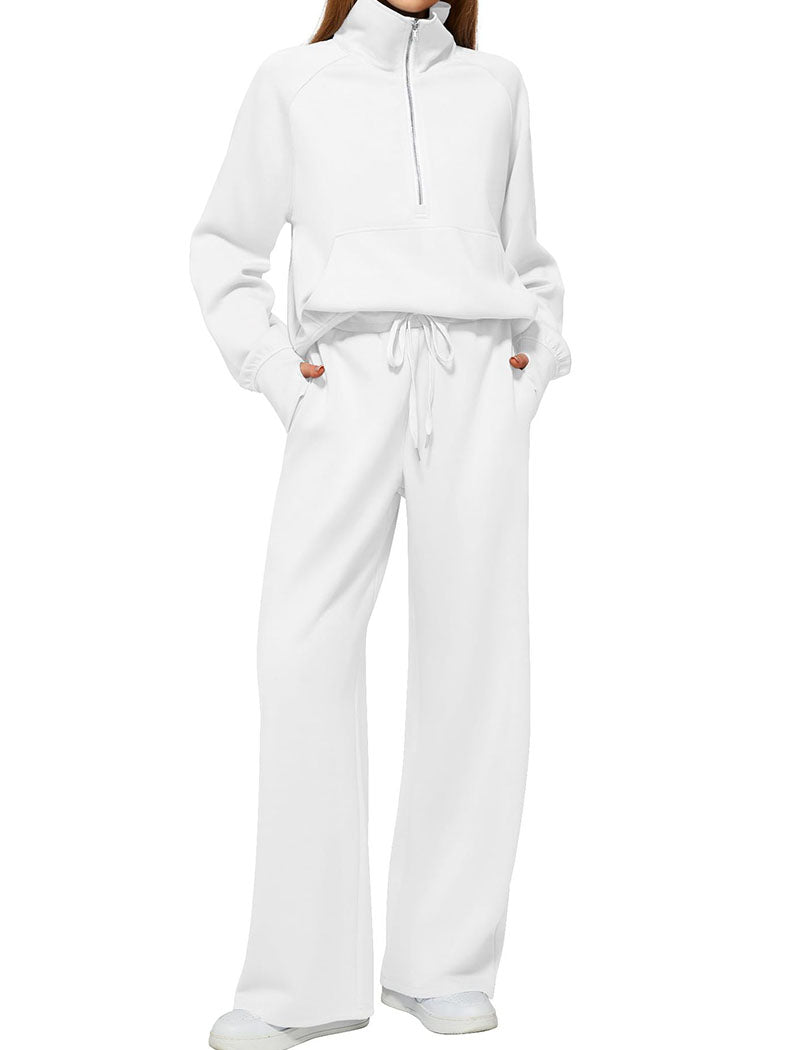 High Neck Zip-Up Lounge Set